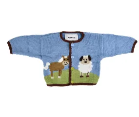 Animal Tower Baby Knit Sweater