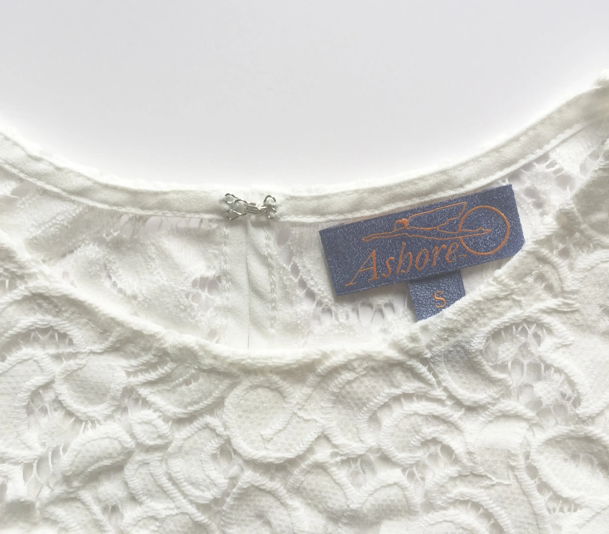 ASHORE WOMENS ELEGANT SHOULDER COTTON LACE BLOUSES