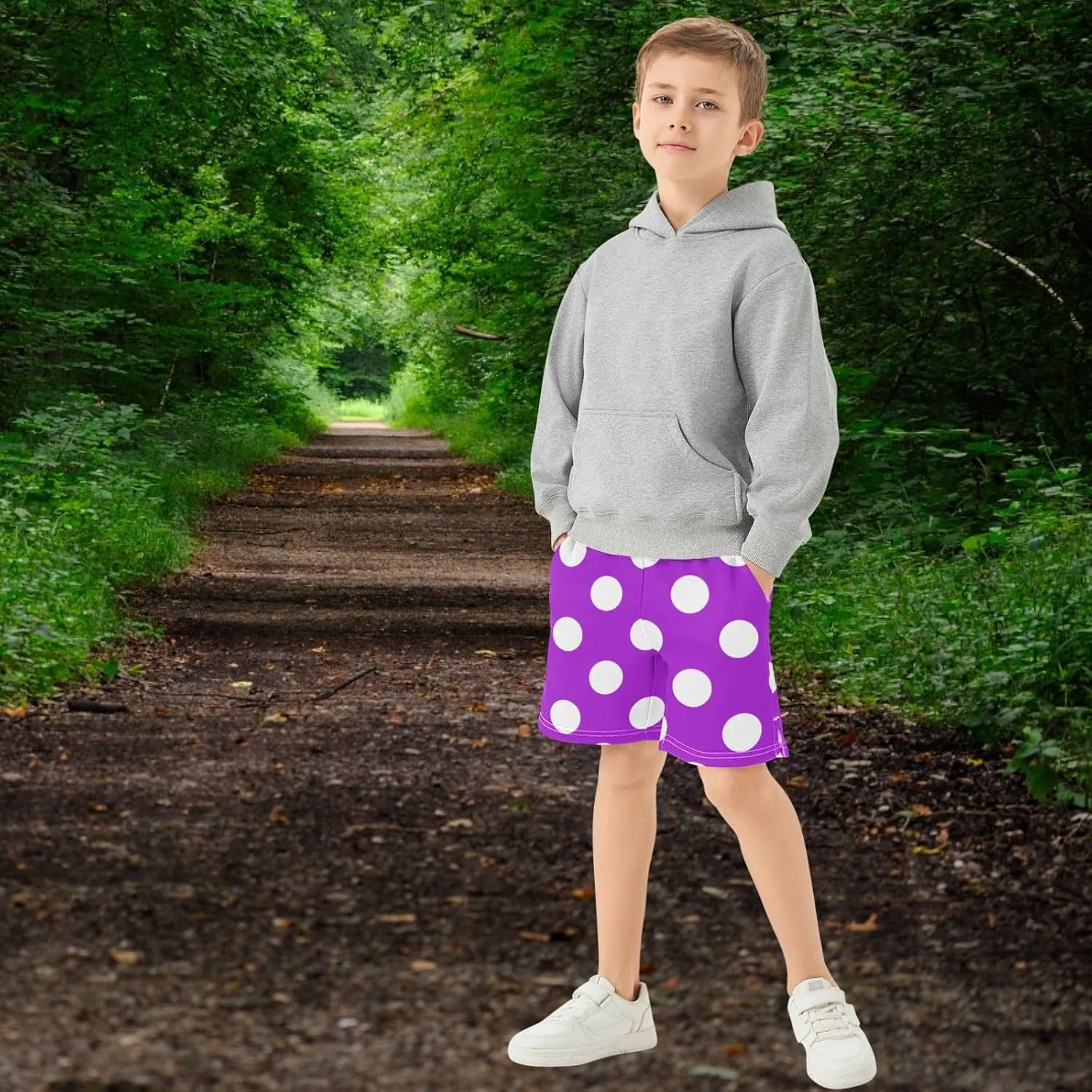Boys Athletic Shorts Size 7-15 Boys' Casual Shorts with Pockets Elastic Waist Summer Kids Bottom for Sports Homewear