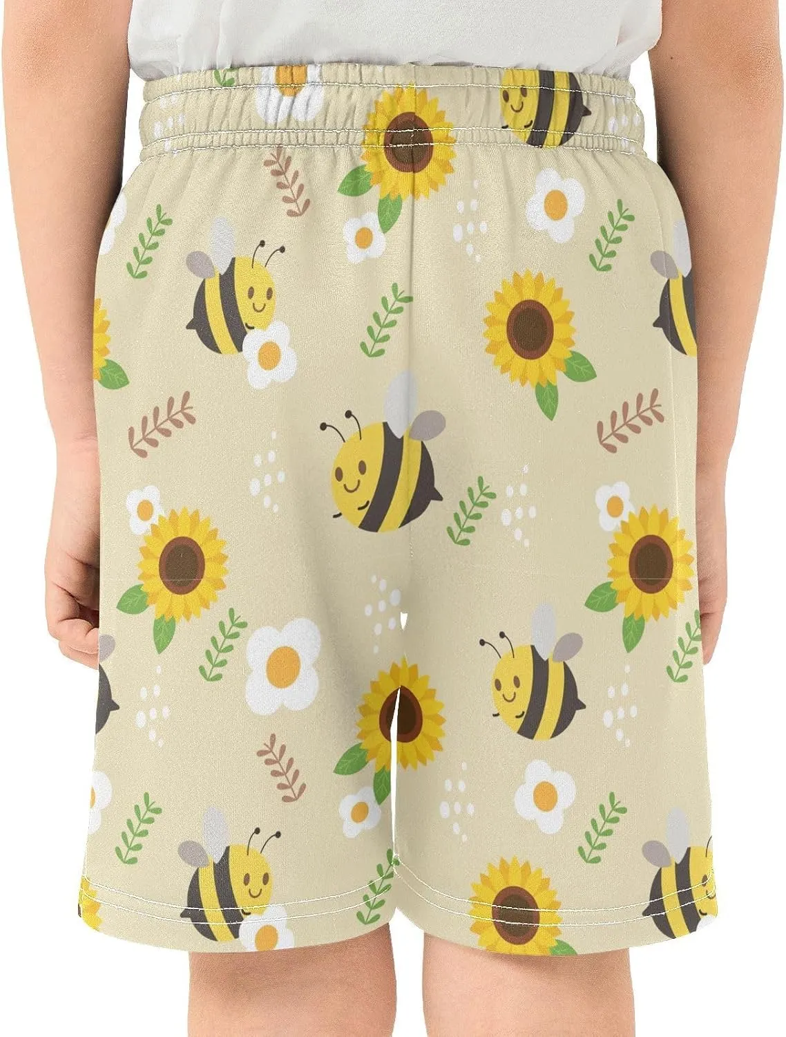 Boys Athletic Shorts Size 7-15 Boys' Casual Shorts with Pockets Elastic Waist Summer Kids Bottom for Sports Homewear