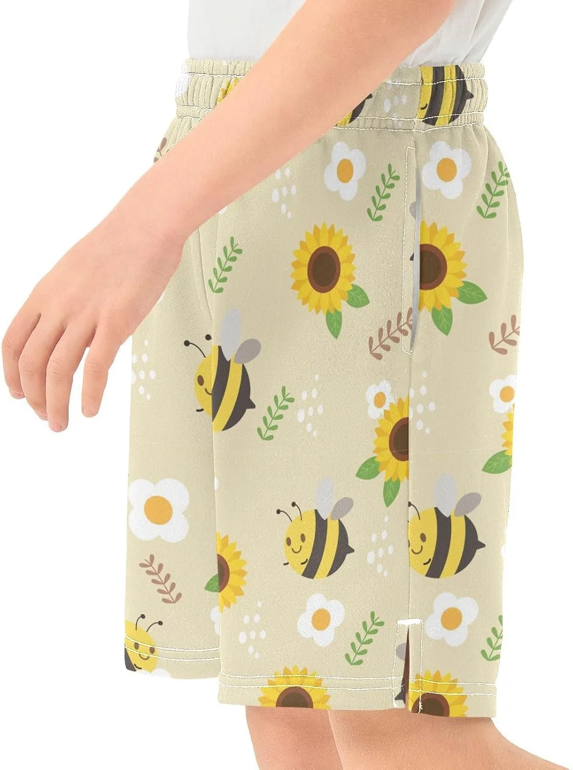 Boys Athletic Shorts Size 7-15 Boys' Casual Shorts with Pockets Elastic Waist Summer Kids Bottom for Sports Homewear