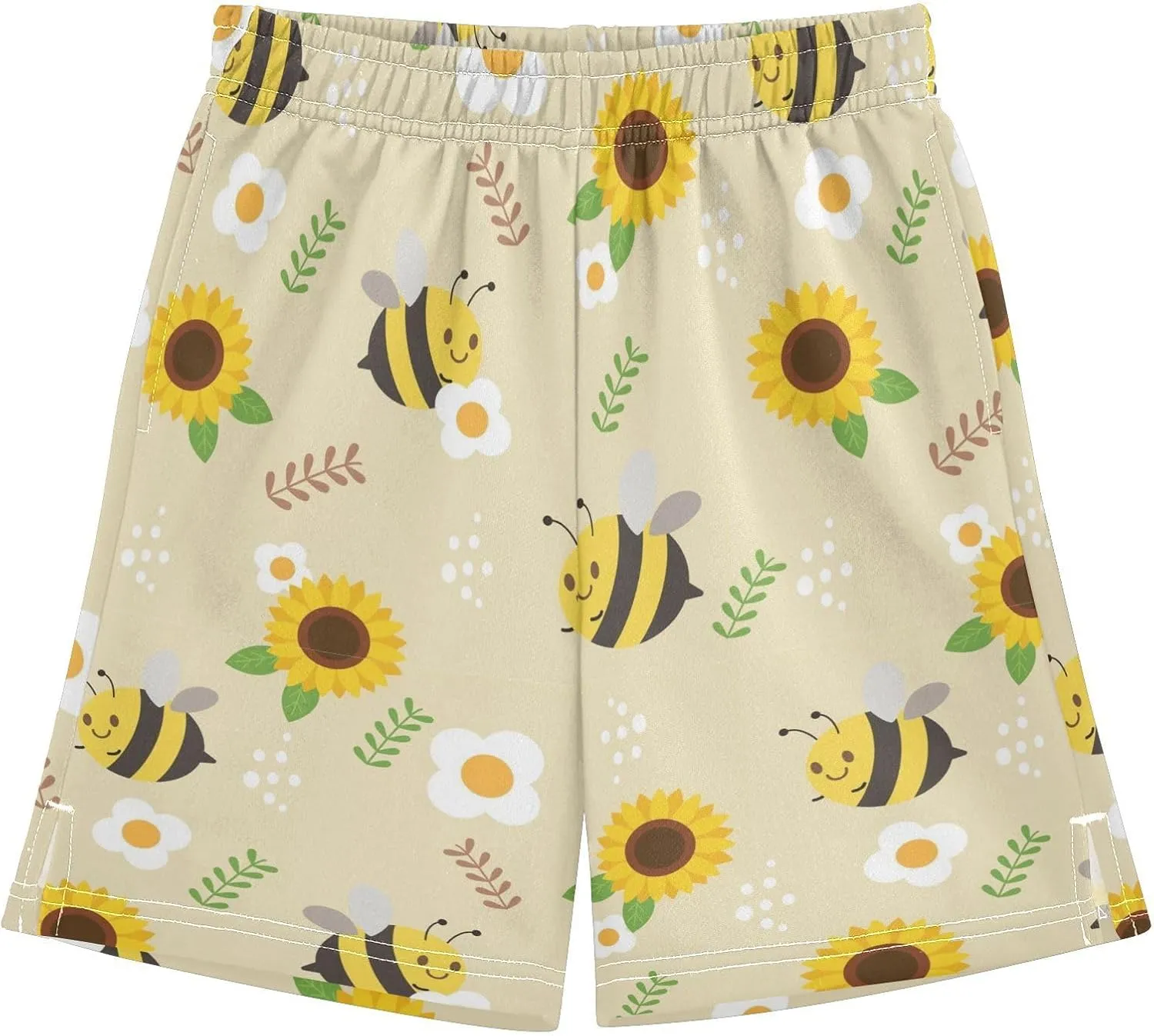 Boys Athletic Shorts Size 7-15 Boys' Casual Shorts with Pockets Elastic Waist Summer Kids Bottom for Sports Homewear