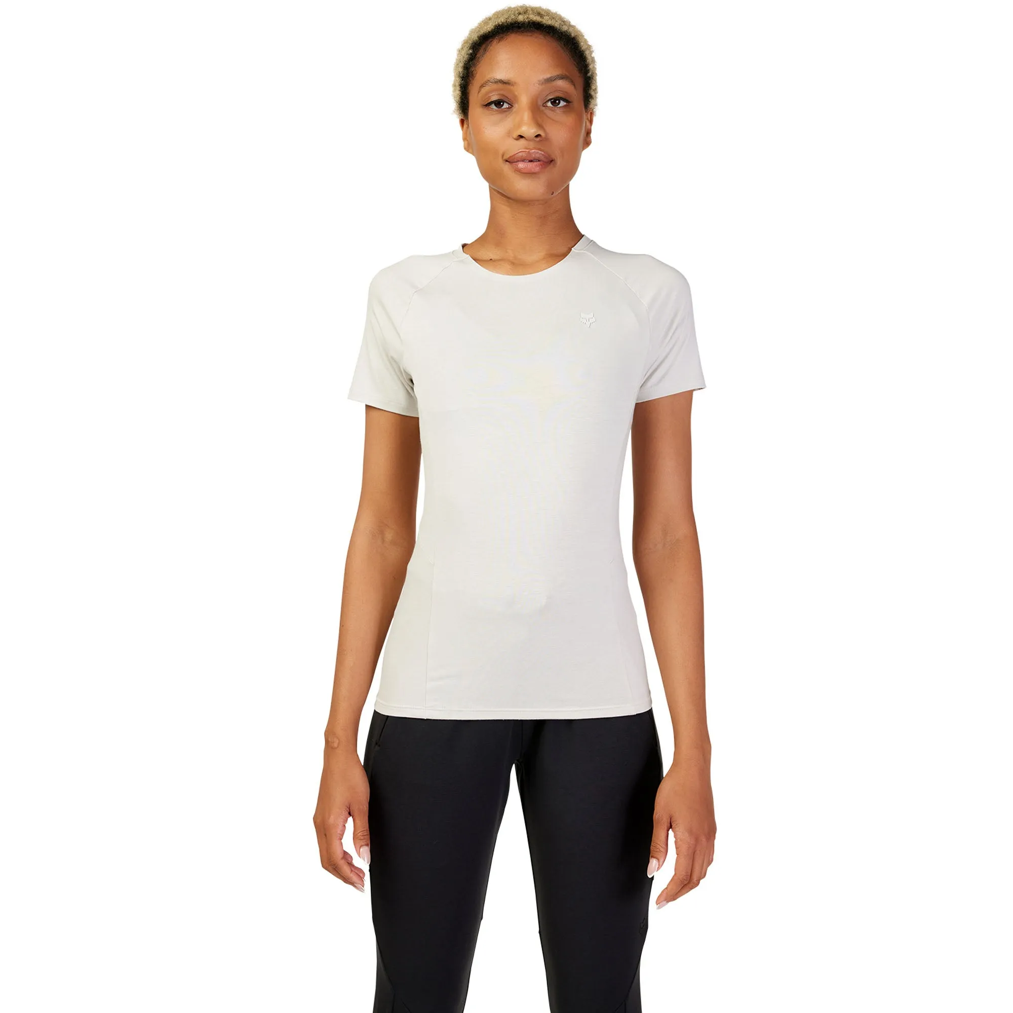 Fox Racing  Womens Rep Short Sleeve T-Shirt Tee Comfortable Casual Light Grey