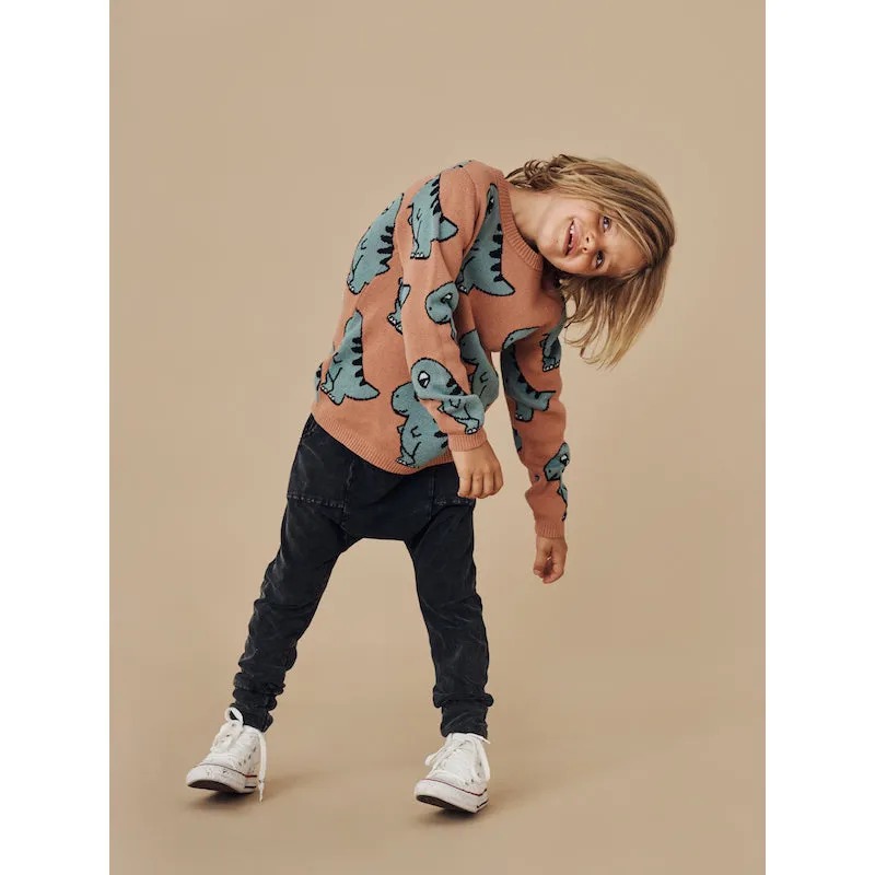 Huxbaby B-Ball Dino Knit Jumper