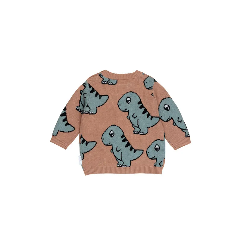 Huxbaby B-Ball Dino Knit Jumper