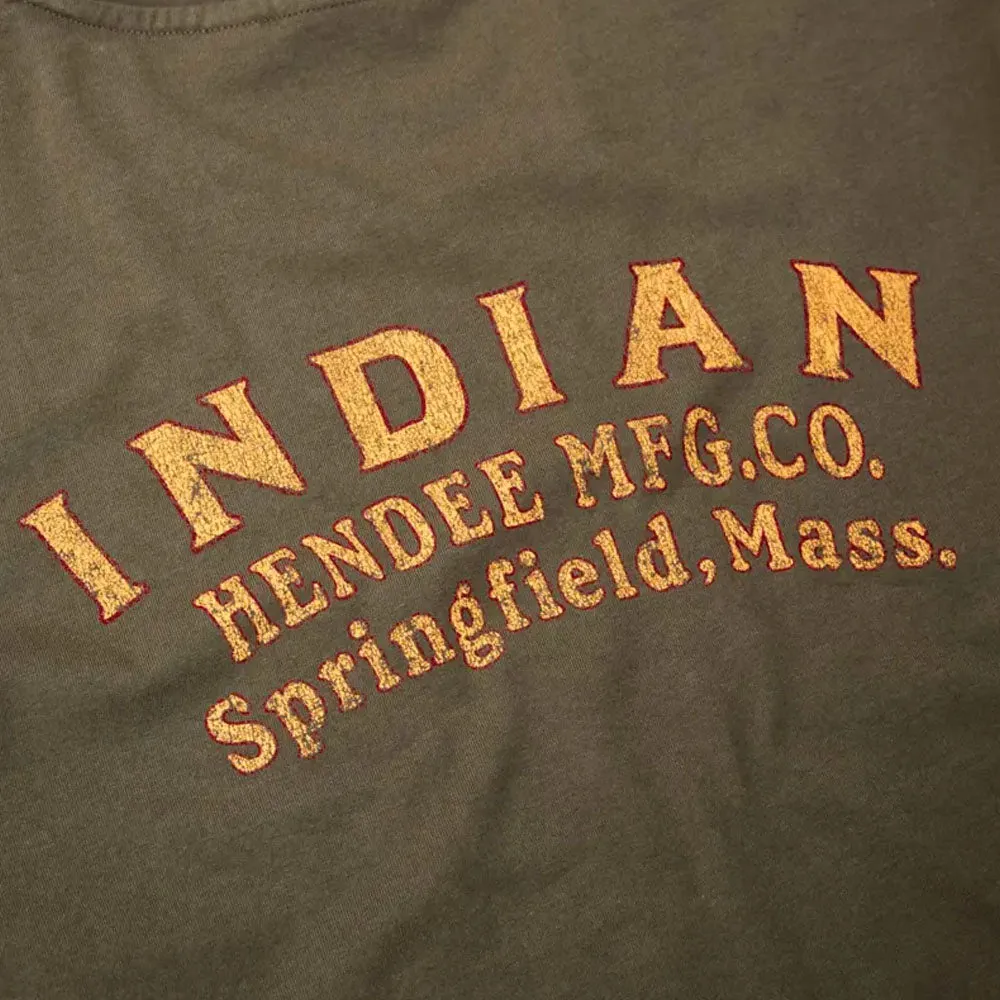 Indian Motorcycle  Polaris Mens Hendee T-Shirt Tee Soft Lightweight Comfortable Casual