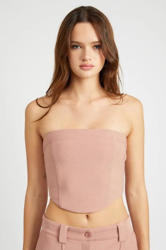 Lace Up Tube Top