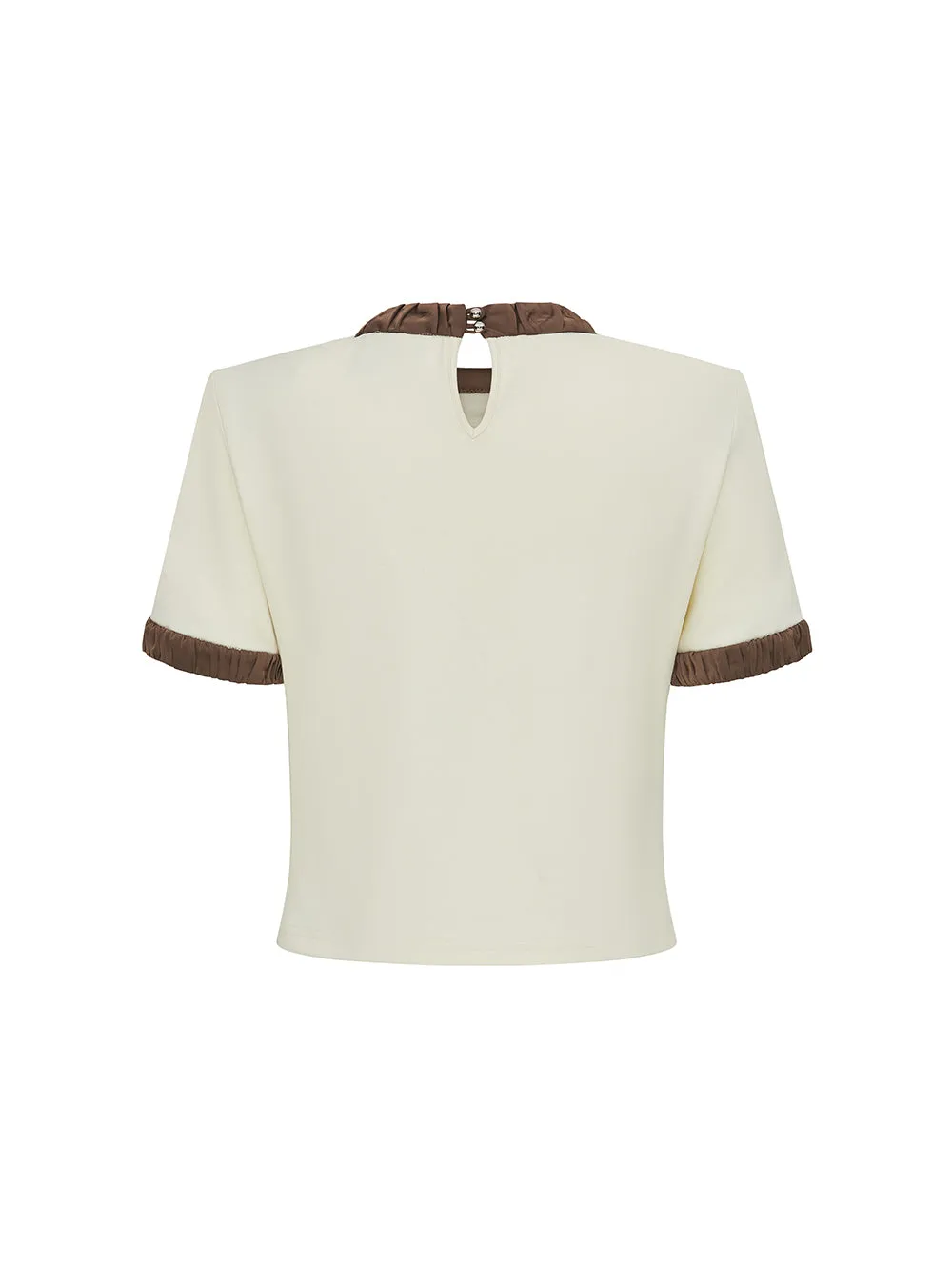 MUKZIN Slim Fit Casual Comfortable Color Block Short T-shirt