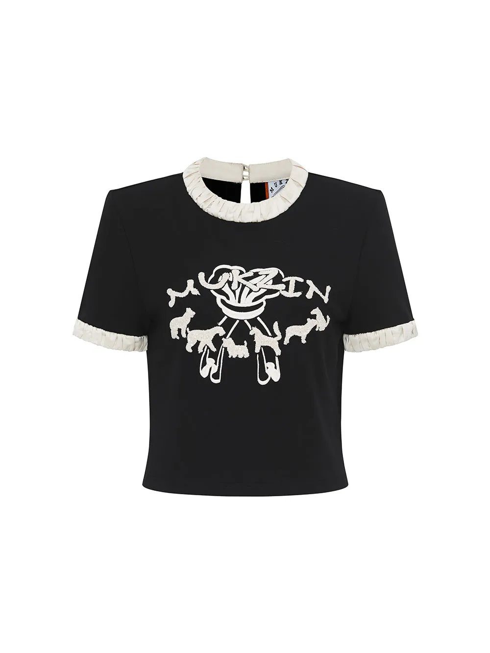 MUKZIN Slim Fit Casual Comfortable Color Block Short T-shirt
