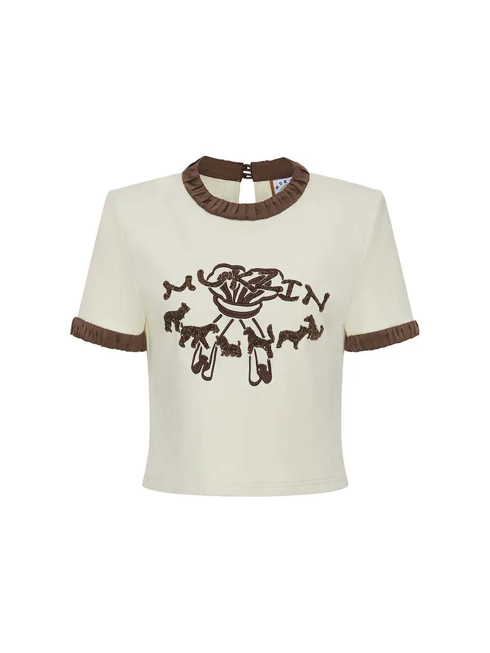 MUKZIN Slim Fit Casual Comfortable Color Block Short T-shirt