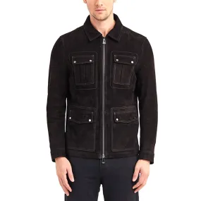 Newline Fashion Barkley 4 Pocket Leather Jacket - Black