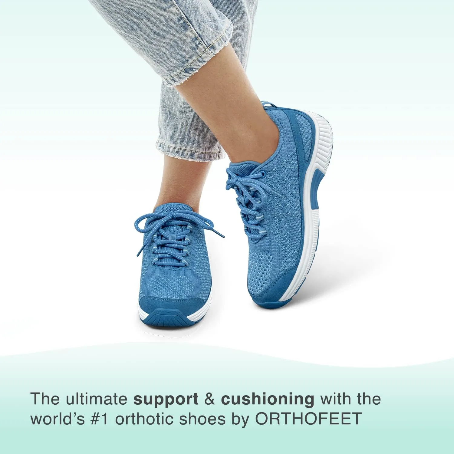 Orthofeet Women's Orthopedic Knit Coral Sneakers