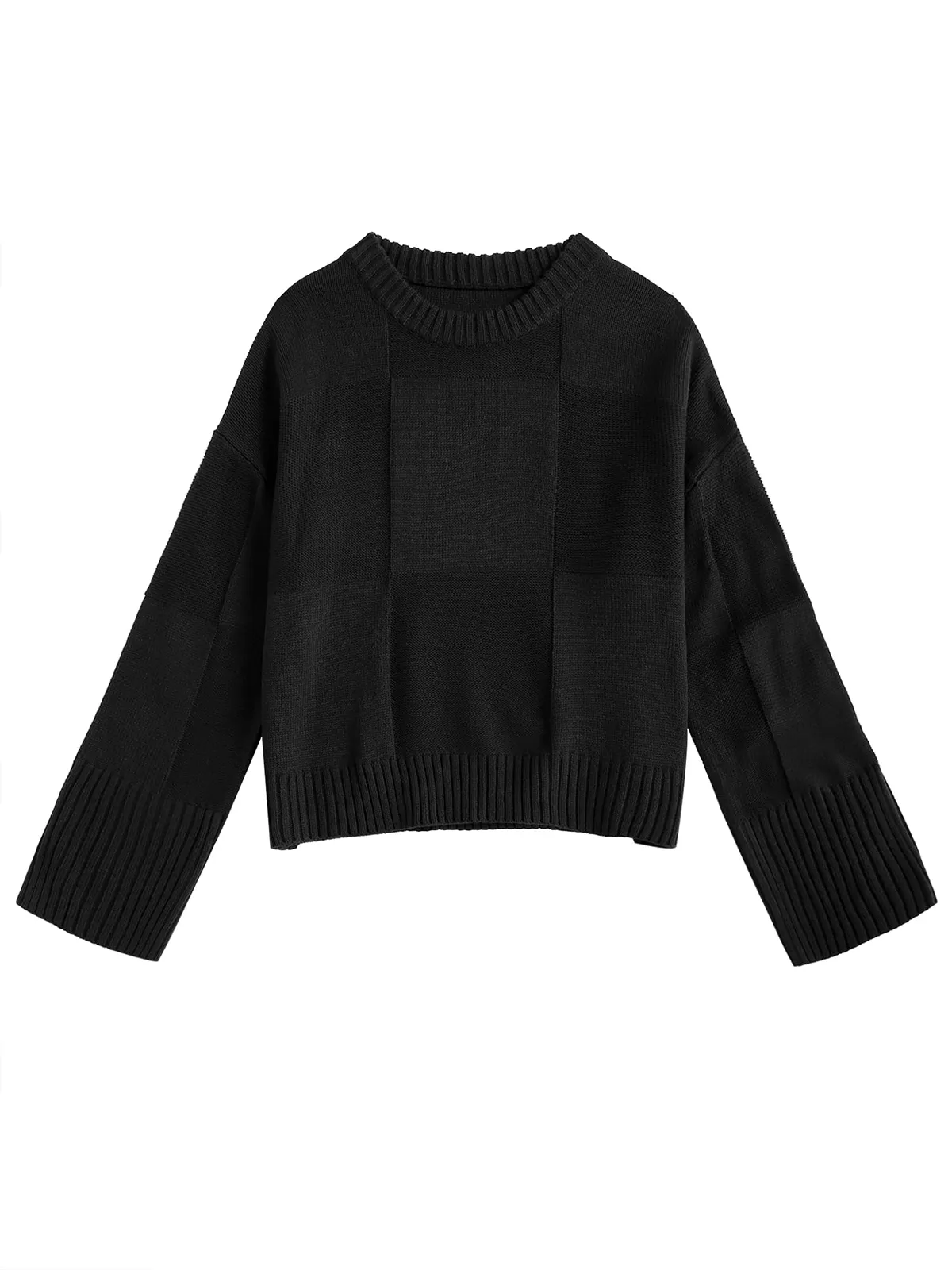 Patterned Sweaters in Light and Dark Colors