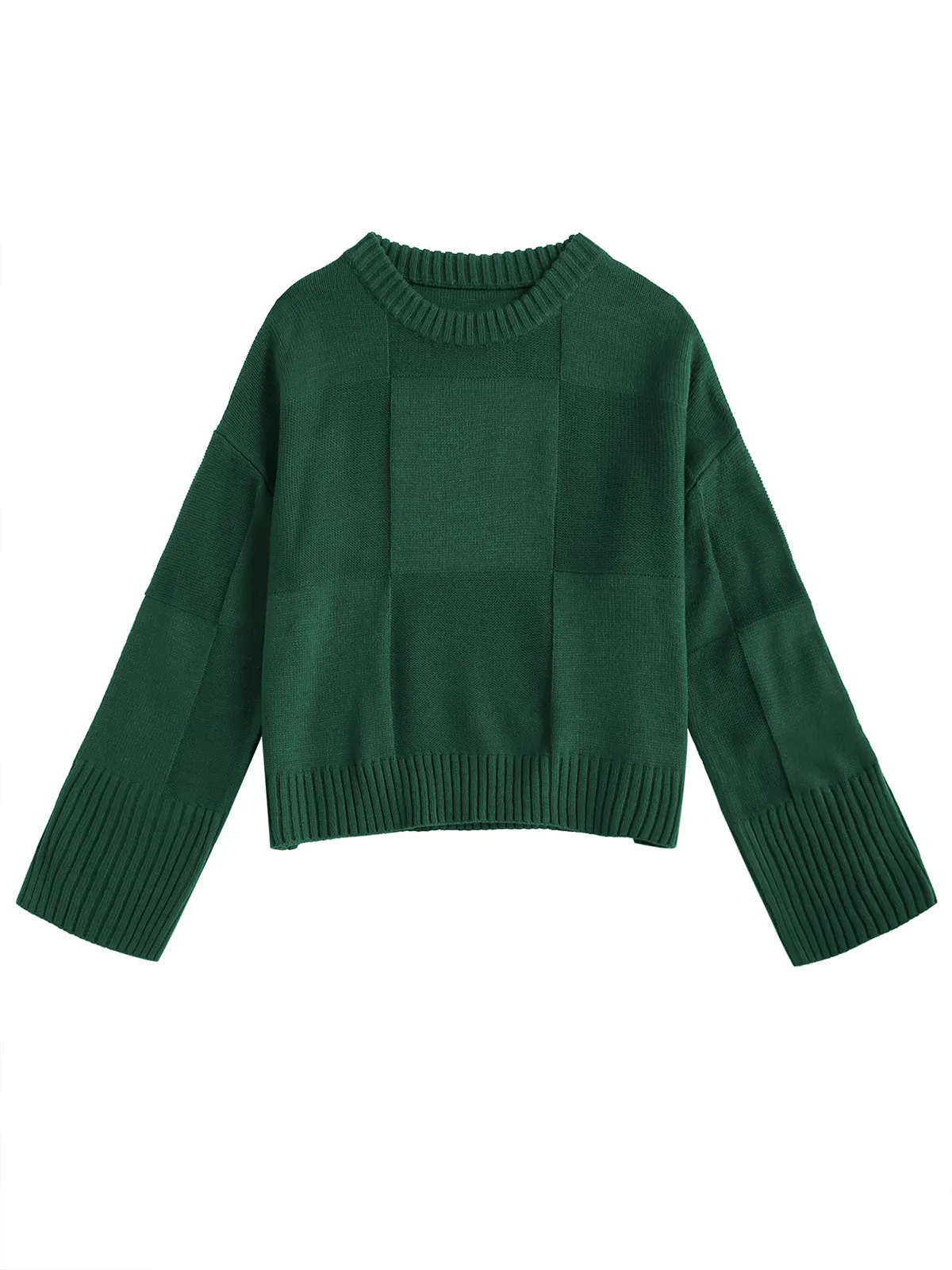 Patterned Sweaters in Light and Dark Colors