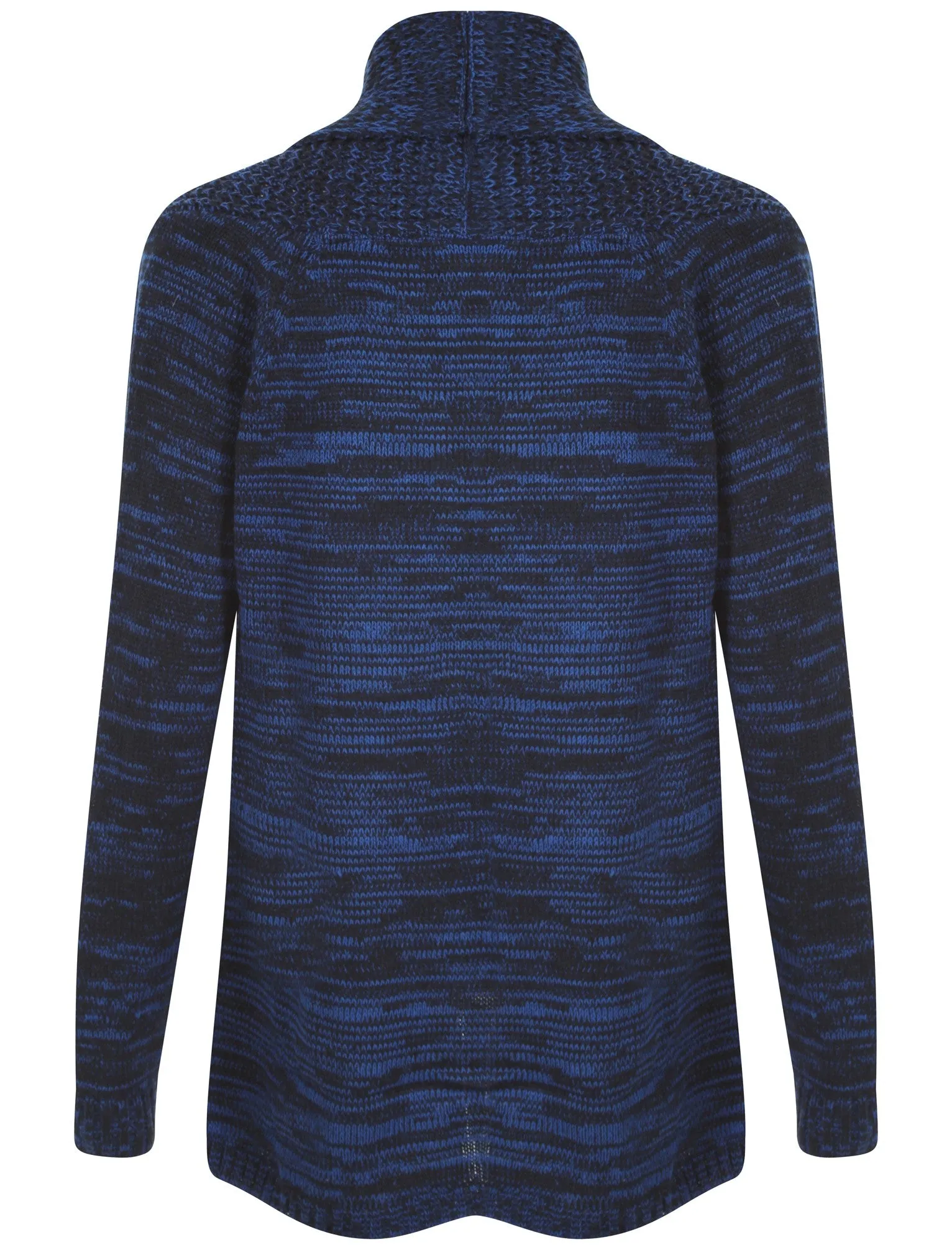 Plum Tree Oak Cardigan in Navy Blue & Turkish Sea