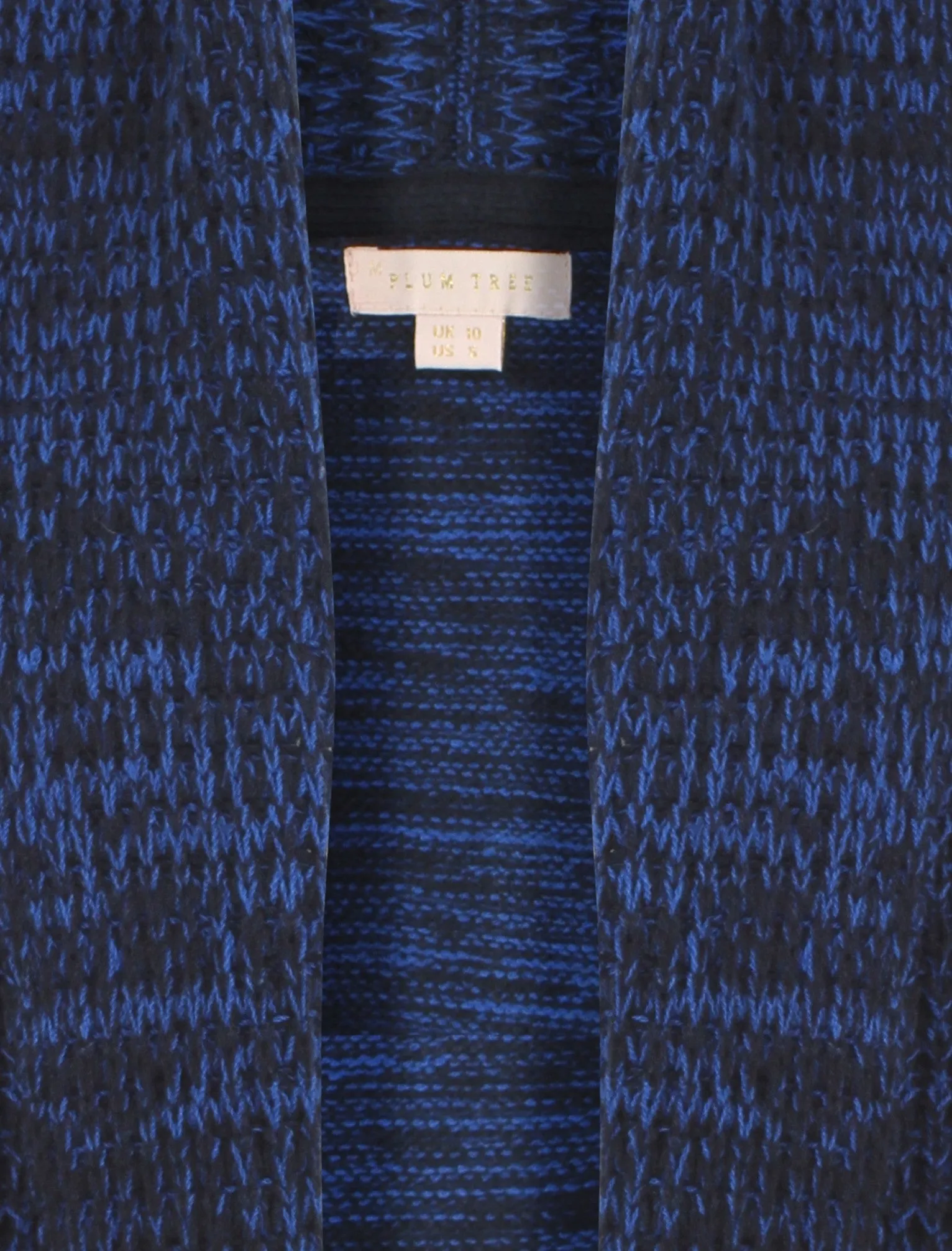 Plum Tree Oak Cardigan in Navy Blue & Turkish Sea
