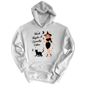 Thick Thighs and Spooky Vibes Hoodie